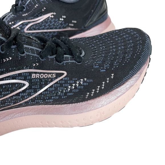 BROOKS GLYCERIN 19 Black Gray Pink DNA LOFT Sneakers Running Gym Shoes sz 10.5 W - Picture 5 of 16